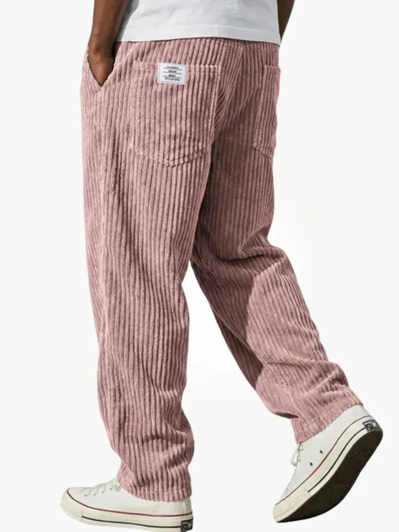 Men's Relaxed Straight Leg Corduroy Pants