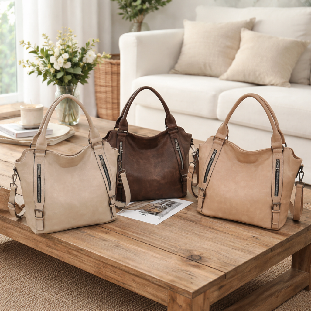 Women's Everyday Tote Bag with Adjustable Crossbody Strap