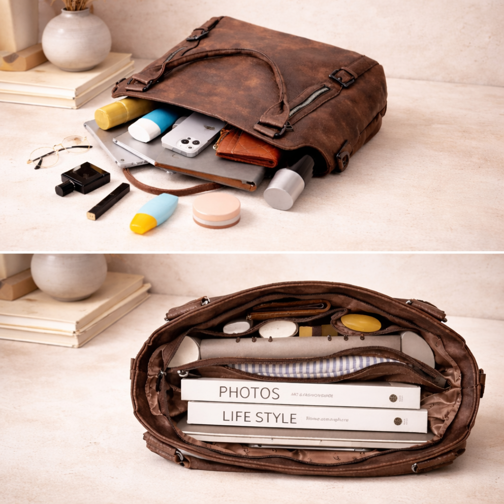 Women's Everyday Tote Bag with Adjustable Crossbody Strap