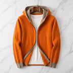 Men's Reversible Cashmere Zip-Up Hoodie