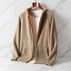 Men's Reversible Cashmere Zip-Up Hoodie