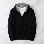 Men's Reversible Cashmere Zip-Up Hoodie