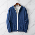 Men's Reversible Cashmere Zip-Up Hoodie