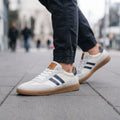 Men's Leather Low-Top Lace-Up Sneakers