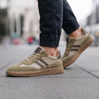 Men's Leather Low-Top Lace-Up Sneakers
