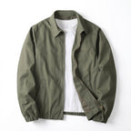 Men's Lightweight Zip-Up Jacket with Elastic Hem