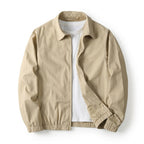 Men's Lightweight Zip-Up Jacket with Elastic Hem