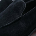 Men's Suede Slip-On Loafers with Low Heel