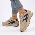 Women's Lightweight Lace-Up Sneakers with Cushioned Support