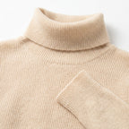 Women's Cashmere Turtleneck Sweater with Long Sleeves