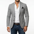Men's Slim Fit Blazer with Notched Lapels