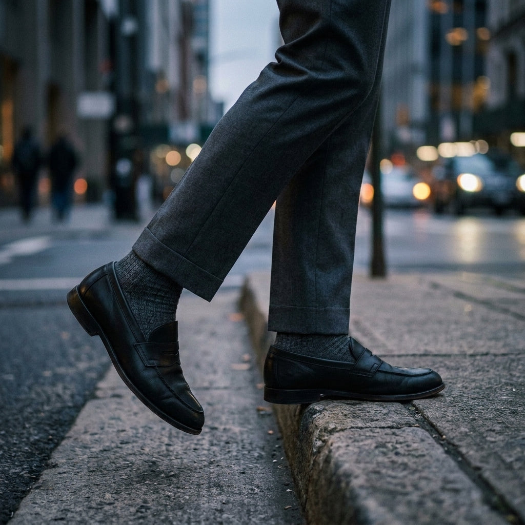 Men's Slip-On Loafers with Cushioned Footbed