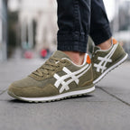 Men's Canvas Lace-Up Sneakers with Layered Soles