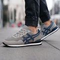 Men's Canvas Lace-Up Sneakers with Layered Soles