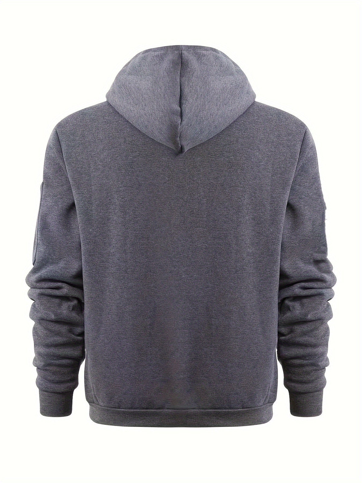 Men's Full-Zip Hoodie with Sleeve Zip Pocket