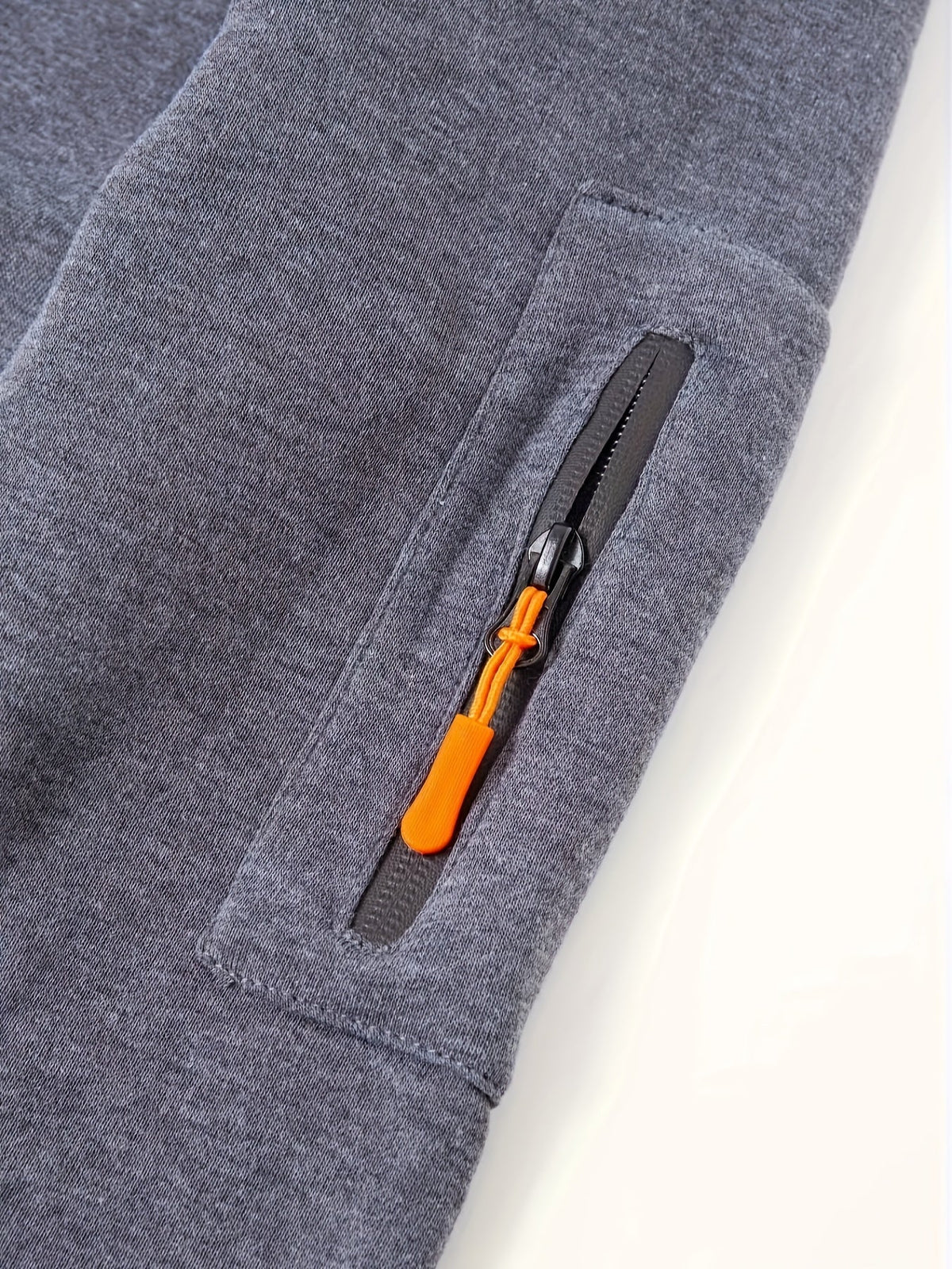 Men's Full-Zip Hoodie with Sleeve Zip Pocket