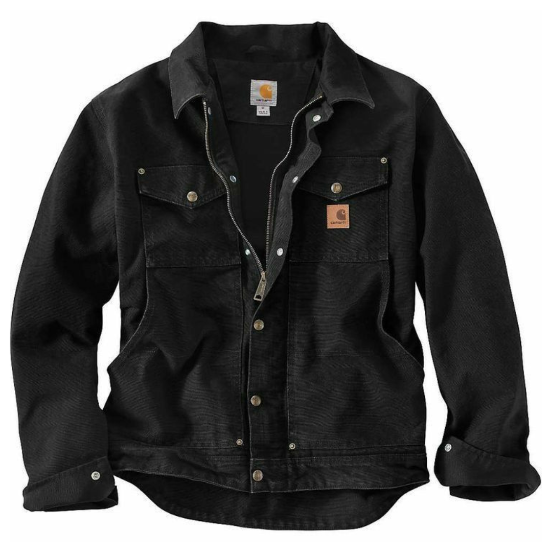 Men's Cotton Duck Work Jacket with Button Front
