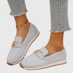 Women's Breathable Knit Horsebit Loafers