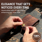 Women's Vintage Faux Leather Wallet with Card Slots
