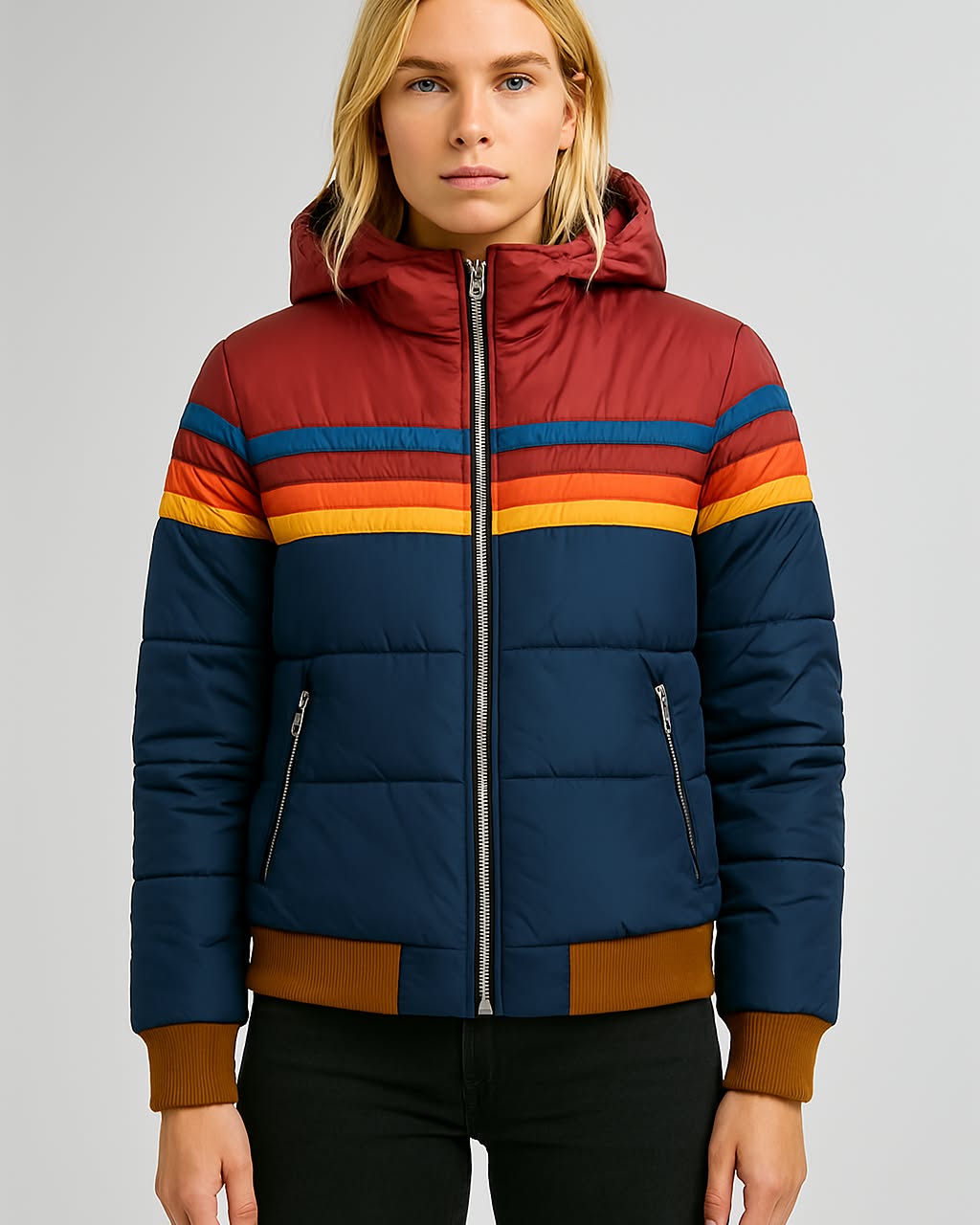 Women's Waterproof Hooded Quilted Jacket