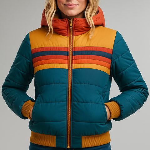Women's Waterproof Hooded Quilted Jacket