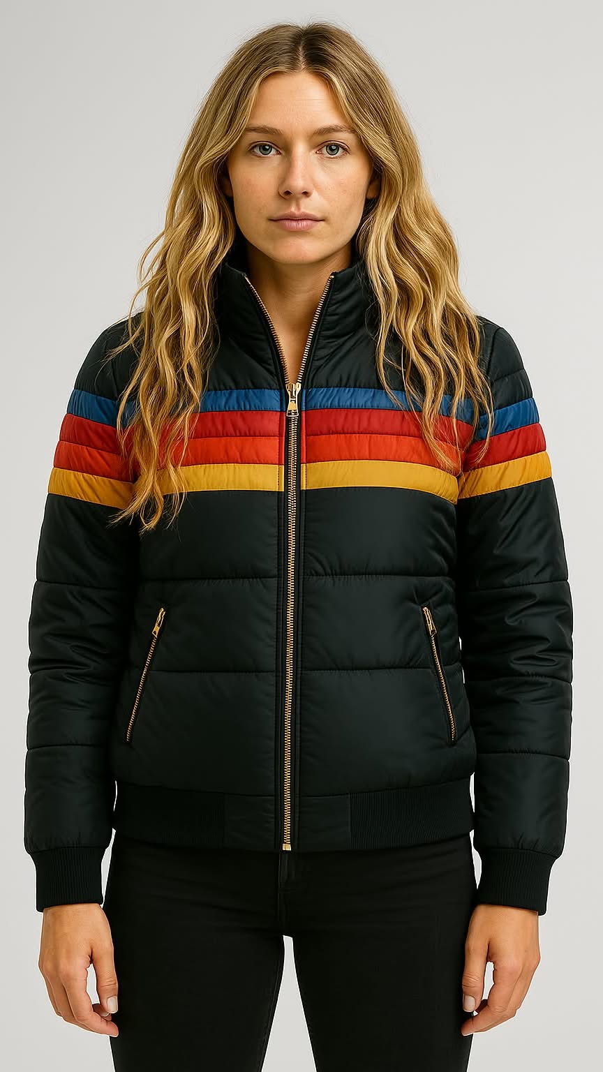 Women's Waterproof Hooded Quilted Jacket