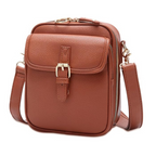 Women's Faux Leather Organizer Crossbody Bag