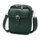 Women's Faux Leather Organizer Crossbody Bag