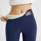 Women's High-Waisted Fleece-Lined Winter Leggings