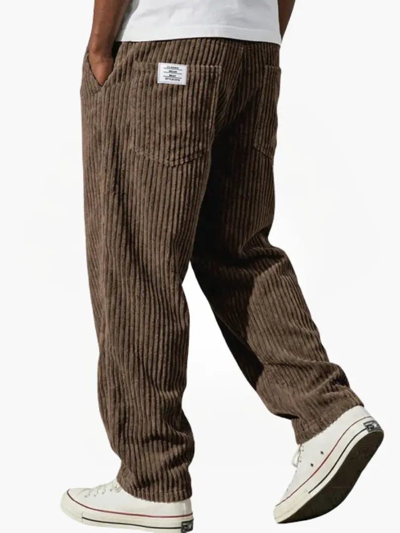 Men's Relaxed Straight Leg Corduroy Pants
