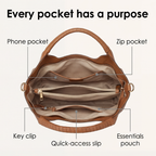 Women's Soft PU Hobo Handbag with Top Handles