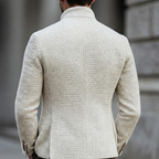 Men's Stand-Collar Single-Breasted Knit Cardigan