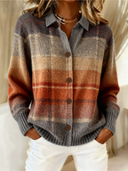 Women's Plaid Cotton Blend Button-Front Shirt