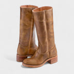 Women's Knee-High Riding Boots with Block Heel