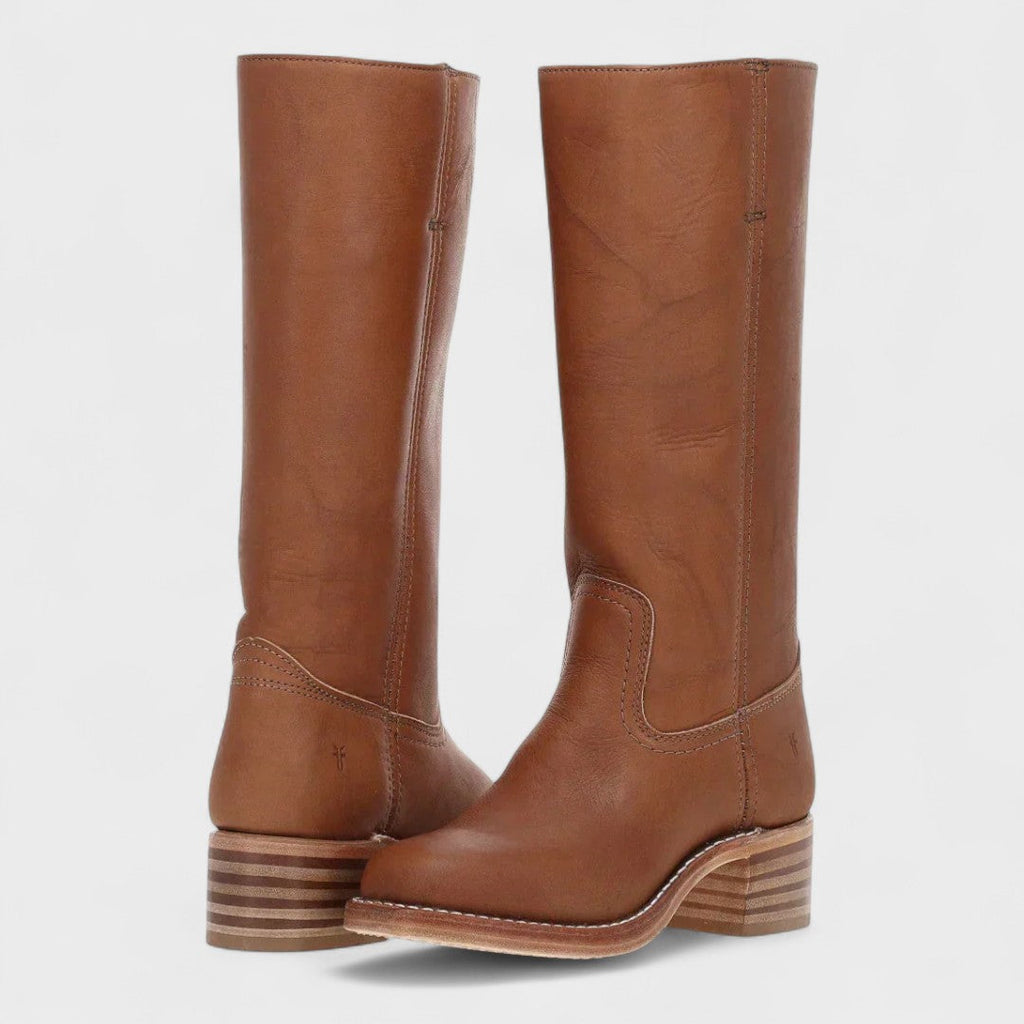 Women's Knee-High Riding Boots with Block Heel