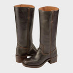 Women's Knee-High Riding Boots with Block Heel
