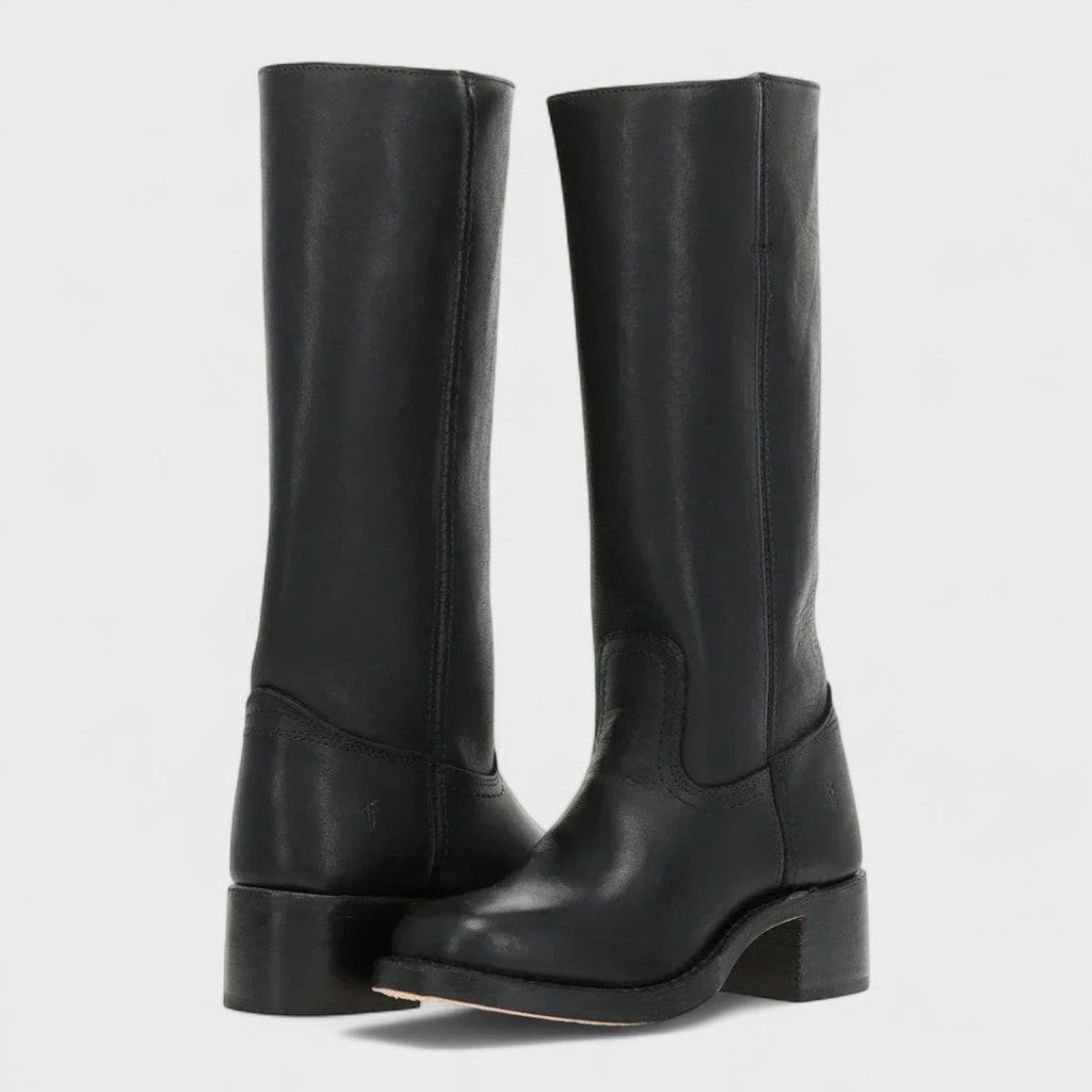 Women's Knee-High Riding Boots with Block Heel