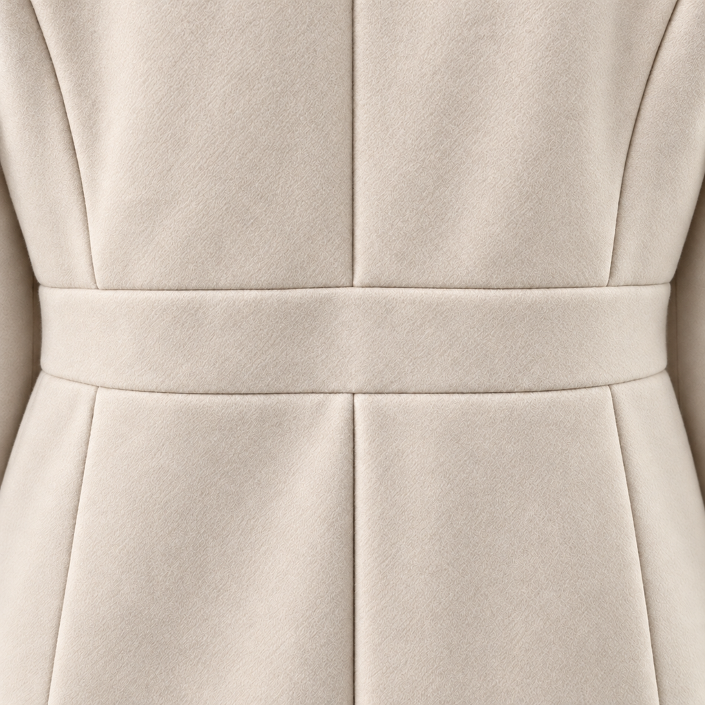 Women's Tailored Trench Coat with Shaped Waist