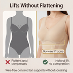 Women's Seamless Shaping Bodysuit with Adjustable Straps