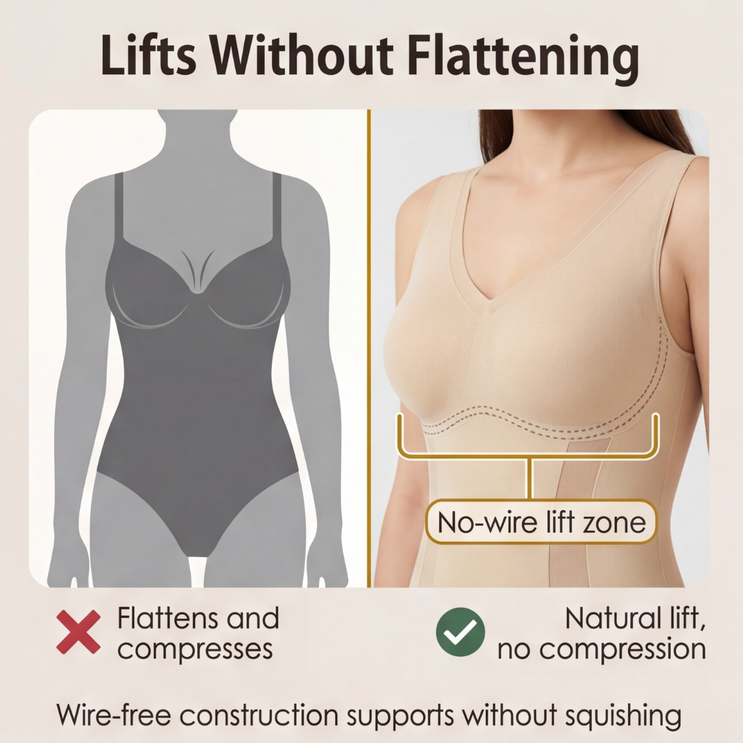 Women's Seamless Shaping Bodysuit with Adjustable Straps