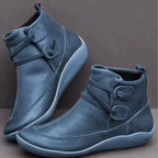 Women's Cushioned Ankle Boots with Side Lacing