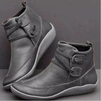 Women's Cushioned Ankle Boots with Side Lacing