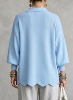 Women's Heavyweight Oversized Ribbed Cardigan