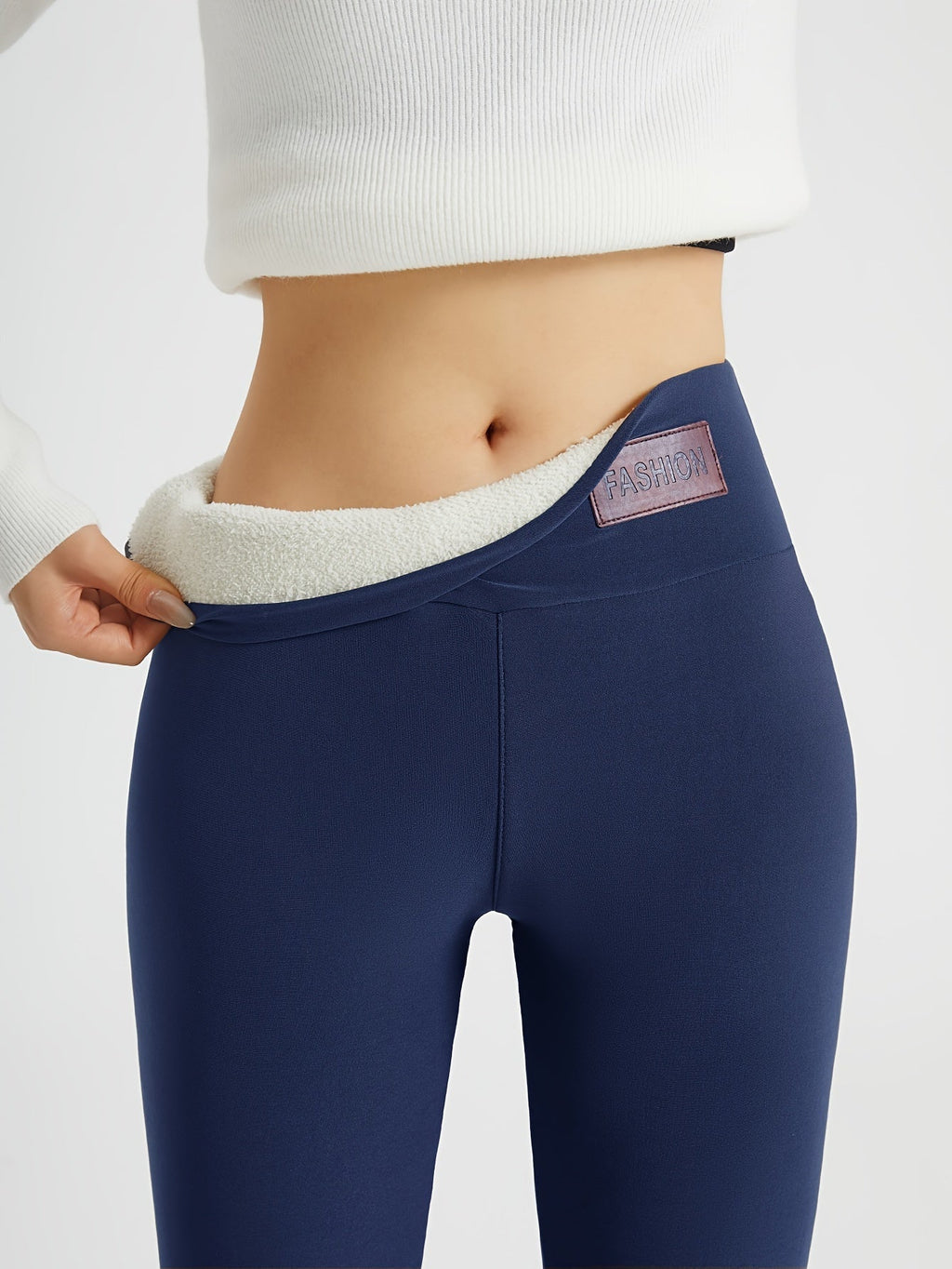 Women's High-Waisted Fleece-Lined Winter Leggings