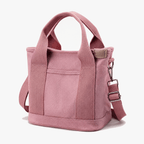 Women's Canvas Organizer Tote with Shoulder Strap