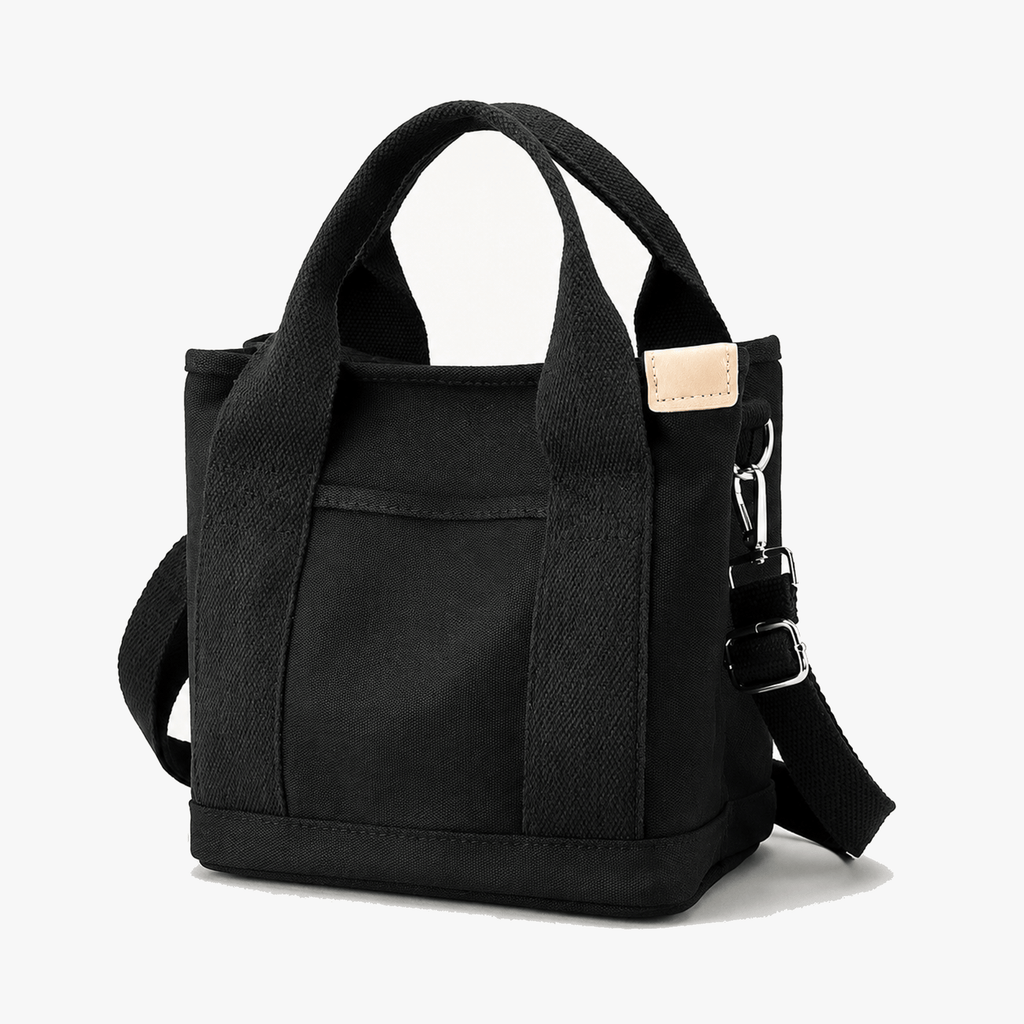 Women's Canvas Organizer Tote with Shoulder Strap