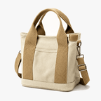 Women's Canvas Organizer Tote with Shoulder Strap