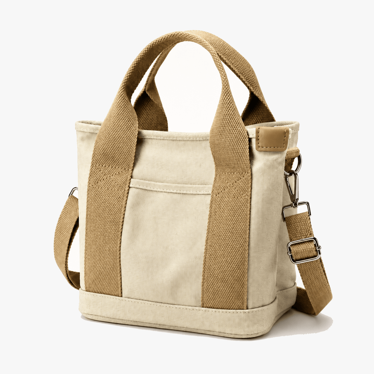 Women's Canvas Organizer Tote with Shoulder Strap