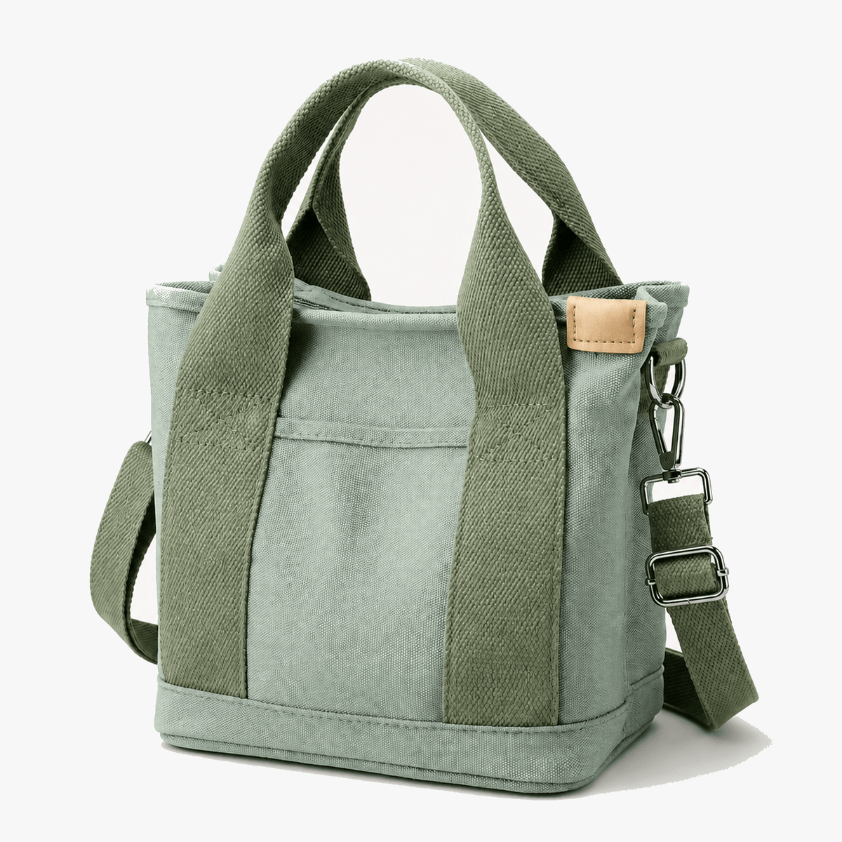 Women's Canvas Organizer Tote with Shoulder Strap