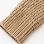 Women's Asymmetric Cowl Neck Sweater with Side Buttons